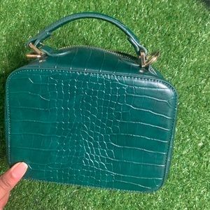Green Crocodile Mini Bag